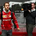 Sebastian Vettel (GER) Ferrari at Formula One World Championship, Rd5, Spanish Grand Prix, Preparations, Barcelona, Spain, Thursday 11 May 2017. © Sutton Motorsport Images