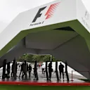Paddock entrance at Formula One World Championship, Rd5, Spanish Grand Prix, Preparations, Barcelona, Spain, Thursday 11 May 2017. © Sutton Motorsport Images