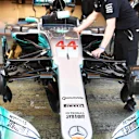 Mercedes-Benz F1 W08 Hybrid nose and front wing at Formula One World Championship, Rd5, Spanish Grand Prix, Preparations, Barcelona, Spain, Thursday 11 May 2017. © Sutton Motorsport Images