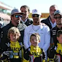 F1 drivers with RACC Cadet Karters at Formula One World Championship, Rd5, Spanish Grand Prix, Preparations, Barcelona, Spain, Thursday 11 May 2017. © Sutton Motorsport Images