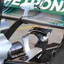 Mercedes-Benz F1 W08 Hybrid rear wing detail at Formula One World Championship, Rd5, Spanish Grand Prix, Preparations, Barcelona, Spain, Thursday 11 May 2017. © Sutton Motorsport Images