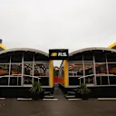 Renault Sport F1 Team motorhome at Formula One World Championship, Rd5, Spanish Grand Prix, Preparations, Barcelona, Spain, Thursday 11 May 2017. © Sutton Motorsport Images