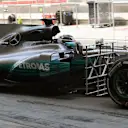 Valtteri Bottas (FIN) Mercedes-Benz F1 W08 Hybrid with aero sensors at Formula One Testing, Day Two, Bahrain International Circuit, Sakhir, Bahrain, Wednesday 19 April 2017. © Sutton Motorsport Images