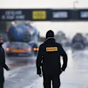 Pirelli engineers at Formula One Testing, Day Four, Barcelona, Spain, 2 March 2017. © Sutton Images