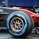 Romain Grosjean (FRA) Haas VF-17 with Pirelli wet weather tyre at Formula One Testing, Day Four, Barcelona, Spain, 2 March 2017. © Sutton Images