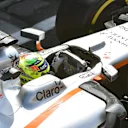 Sergio Perez (MEX) Force India VJM10 at Formula One Testing, Day Four, Barcelona, Spain, 2 March 2017. © Sutton Images