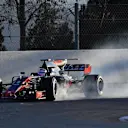 Romain Grosjean (FRA) Haas VF-17 locks up at Formula One Testing, Day Four, Barcelona, Spain, 2 March 2017. © Sutton Images