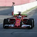 Sebastian Vettel (GER) Ferrari SF70-H at Formula One Testing, Day One, Barcelona, Spain, 27 February 2017. © Sutton Images