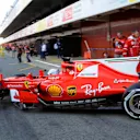 Sebastian Vettel (GER) Ferrari SF70-H at Formula One Testing, Day One, Barcelona, Spain, 27 February 2017. © Sutton Images