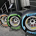 Pirelli tyres at Formula One Testing, Day One, Barcelona, Spain, 27 February 2017. © Sutton Images