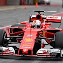 Sebastian Vettel (GER) Ferrari SF70-H at Formula One Testing, Day Three, Barcelona, Spain, 1 March 2017. © Sutton Images