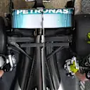 Mercedes-Benz F1 W08 Hybrid rear suspension and rear wing detail at Formula One Testing, Day Three, Barcelona, Spain, 1 March 2017. © Sutton Images