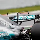 Mercedes-Benz F1 W08 Hybrid rear wing at Formula One Testing, Day Two, Barcelona, Spain, 28 February 2017. © Sutton Images