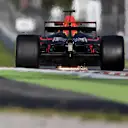 Max Verstappen (NED) Red Bull Racing RB13 sparks at Formula One Testing, Day Two, Barcelona, Spain, 28 February 2017. © Sutton Images
