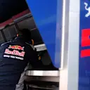 Carlos Sainz jr (ESP) Scuderia Toro Rosso on the pit wall gantry at Formula One Testing, Day Four, Barcelona, Spain, 10 March 2017. © Sutton Images