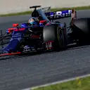 Carlos Sainz jr (ESP) Scuderia Toro Rosso STR12 at Formula One Testing, Day Four, Barcelona, Spain, 10 March 2017. © Sutton Images