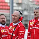 Maurizio Arrivabene (ITA) Ferrari Team Principal and Jock Clear (GBR) Ferrari Chief Engineer at Formula One Testing, Day One, Barcelona, Spain, 7 March 2017. © Sutton Images