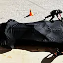 Mercedes-Benz F1 W08 Hybrid under covers at Formula One Testing, Day One, Barcelona, Spain, 7 March 2017. © Sutton Images