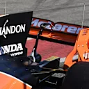 Stoffel Vandoorne (BEL) McLaren MCL32 rear wing detail at Formula One Testing, Day One, Barcelona, Spain, 7 March 2017. © Sutton Images