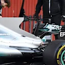 Lewis Hamilton (GBR) Mercedes-Benz F1 W08 Hybrid rear detail at Formula One Testing, Day One, Barcelona, Spain, 7 March 2017. © Sutton Images