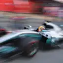 Lewis Hamilton (GBR) Mercedes-Benz F1 W08 Hybrid at Formula One Testing, Day Three, Barcelona, Spain, 9 March 2017. © Sutton Images