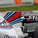 Williams FW40 rear wing and engine cover fin detail at Formula One Testing, Day Two, Barcelona, Spain, 8 March 2017. © Sutton Images