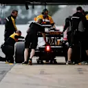 Nico Hulkenberg (GER) Renault Sport F1 Team RS17 at Formula One Testing, Day Two, Barcelona, Spain, 8 March 2017. © Sutton Images