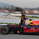 Max Verstappen (NED) Red Bull Racing RB13 stops on track at Formula One Testing, Day Two, Barcelona, Spain, 8 March 2017. © Sutton Images