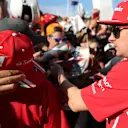 Kimi Raikkonen (FIN) Ferrari signs autographs for the fans at the autograph session at Formula One World Championship, Rd17, United States Grand Prix, Practice, Circuit of the Americas, Austin, Texas, USA, Friday 20 October 2017. © Kym Illman/Sutton Image
