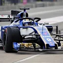 Marcus Ericsson (SWE) Sauber C36 and halo at Formula One World Championship, Rd17, United States Grand Prix, Practice, Circuit of the Americas, Austin, Texas, USA, Friday 20 October 2017. © Mark Sutton/Sutton Images