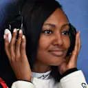 F1 Experiences 2-Seater passenger Nichole Galicia (USA) Actress at Formula One World Championship, Rd17, United States Grand Prix, Practice, Circuit of the Americas, Austin, Texas, USA, Friday 20 October 2017. © Mark Sutton/Sutton Images