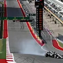 Kevin Magnussen (DEN) Haas VF-17 locks up at Formula One World Championship, Rd17, United States Grand Prix, Qualifying, Circuit of the Americas, Austin, Texas, USA, Saturday 21 October 2017. © Kym Illman/Sutton Images