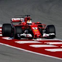Sebastian Vettel (GER) Ferrari SF70-H at Formula One World Championship, Rd17, United States Grand Prix, Qualifying, Circuit of the Americas, Austin, Texas, USA, Saturday 21 October 2017. © Manuel Goria/Sutton Images