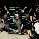 Lewis Hamilton (GBR) Mercedes-Benz F1 W08 Hybrid at Formula One World Championship, Rd17, United States Grand Prix, Qualifying, Circuit of the Americas, Austin, Texas, USA, Saturday 21 October 2017. © Kym Illman/Sutton Images