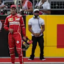 Valtteri Bottas (FIN) Mercedes AMG F1 and Sebastian Vettel (GER) Ferrari Celebrate in Parc ferme at Formula One World Championship, Rd17, United States Grand Prix, Qualifying, Circuit of the Americas, Austin, Texas, USA, Saturday 21 October 2017. © Manuel Goria/Sutton Images