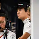 Lance Stroll (CDN) Williams and Luca Baldisserri (ITA) Williams at Formula One World Championship, Rd17, United States Grand Prix, Qualifying, Circuit of the Americas, Austin, Texas, USA, Saturday 21 October 2017. © Mark Sutton/Sutton Images