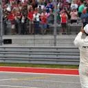 Pole sitter Lewis Hamilton (GBR) Mercedes AMG F1 celebrates in parc ferme at Formula One World Championship, Rd17, United States Grand Prix, Qualifying, Circuit of the Americas, Austin, Texas, USA, Saturday 21 October 2017. © Mark Sutton/Sutton Images