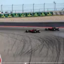 Sebastian Vettel (GER) Ferrari SF70-H and Kimi Raikkonen (FIN) Ferrari SF70-H at Formula One World Championship, Rd17, United States Grand Prix, Race, Circuit of the Americas, Austin, Texas, USA, Sunday 22 October 2017. © Kym Illman/Sutton Images