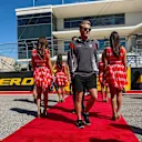Kevin Magnussen (DEN) Haas F1 on the drivers parade at Formula One World Championship, Rd17, United States Grand Prix, Race, Circuit of the Americas, Austin, Texas, USA, Sunday 22 October 2017. © Kym Illman/Sutton Images