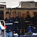 Bill Clinton (USA) with Marcus Ericsson (SWE) Sauber and Pascal Wehrlein (GER) Sauber at Formula One World Championship, Rd17, United States Grand Prix, Race, Circuit of the Americas, Austin, Texas, USA, Sunday 22 October 2017. © Mark Sutton/Sutton Images
