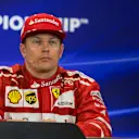Kimi Raikkonen (FIN) Ferrari in the Press Conference at Formula One World Championship, Rd17, United States Grand Prix, Race, Circuit of the Americas, Austin, Texas, USA, Sunday 22 October 2017. © Manuel Goria/Sutton Images