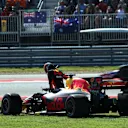 Daniel Ricciardo (AUS) Red Bull Racing RB13 retires from the race at Formula One World Championship, Rd17, United States Grand Prix, Race, Circuit of the Americas, Austin, Texas, USA, Sunday 22 October 2017. © Kym Illman/Sutton Images