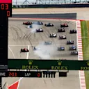 Start of the race at Formula One World Championship, Rd17, United States Grand Prix, Race, Circuit of the Americas, Austin, Texas, USA, Sunday 22 October 2017. © Sam Bloxham/LAT/Sutton Images