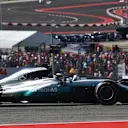 Lewis Hamilton (GBR) Mercedes-Benz F1 W08 Hybrid at Formula One World Championship, Rd17, United States Grand Prix, Race, Circuit of the Americas, Austin, Texas, USA, Sunday 22 October 2017. © Mark Sutton/Sutton Images