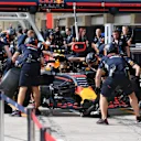 Red Bull Racing practice pit stops at Formula One World Championship, Rd17, United States Grand Prix, Preparations, Circuit of the Americas, Austin, Texas, USA, Thursday 19 October 2017. © Mark Sutton/Sutton Images