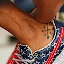 Daniel Ricciardo (AUS) Red Bull Racing shoes and tattoo at Formula One World Championship, Rd17, United States Grand Prix, Preparations, Circuit of the Americas, Austin, Texas, USA, Thursday 19 October 2017. © Kym Illman/Sutton Images
