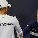 Lewis Hamilton (GBR) Mercedes AMG F1 and Marcus Ericsson (SWE) Sauber at Formula One World Championship, Rd17, United States Grand Prix, Preparations, Circuit of the Americas, Austin, Texas, USA, Thursday 19 October 2017. © Kym Illman/Sutton Images