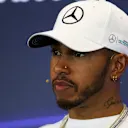 Lewis Hamilton (GBR) Mercedes AMG F1 in the Press Conference at Formula One World Championship, Rd17, United States Grand Prix, Preparations, Circuit of the Americas, Austin, Texas, USA, Thursday 19 October 2017. © Kym Illman/Sutton Images