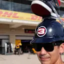 Fan with Red Bull Racing shoey hat at Formula One World Championship, Rd17, United States Grand Prix, Preparations, Circuit of the Americas, Austin, Texas, USA, Thursday 19 October 2017. © Kym Illman/Sutton Images