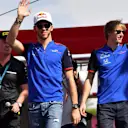 Pierre Gasly, Scuderia Toro Rosso and Brendon Hartley, Scuderia Toro Rosso at Formula One World Championship, Rd21, Abu Dhabi Grand Prix, Qualifying, Yas Marina Circuit, Abu Dhabi, UAE, Saturday 24 November 2018.